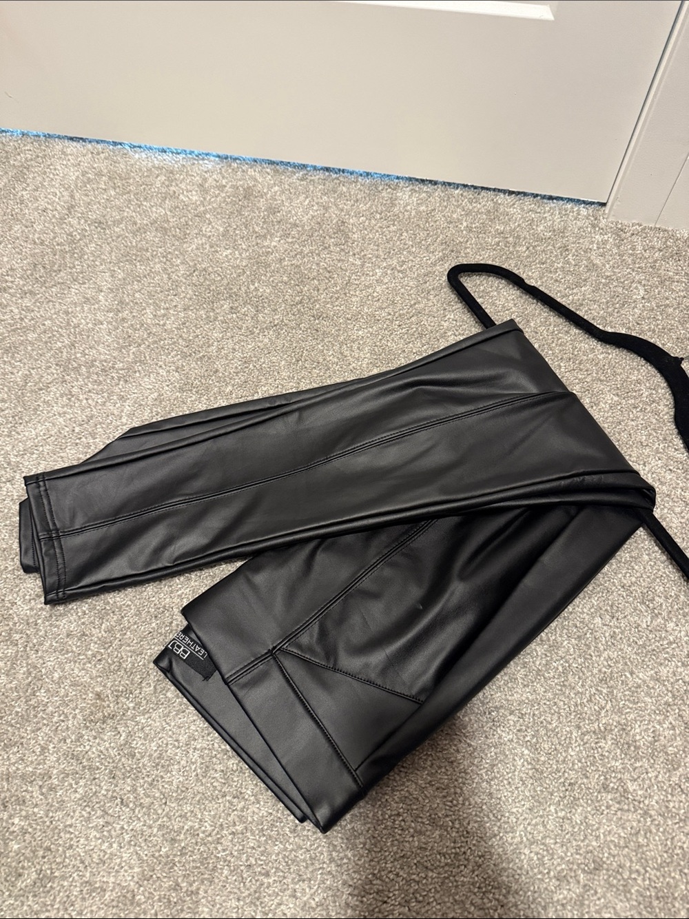 Black Faux Leather leggings